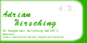 adrian wirsching business card